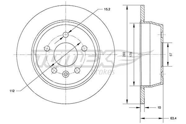 TOMEX Brakes TX 70-62...